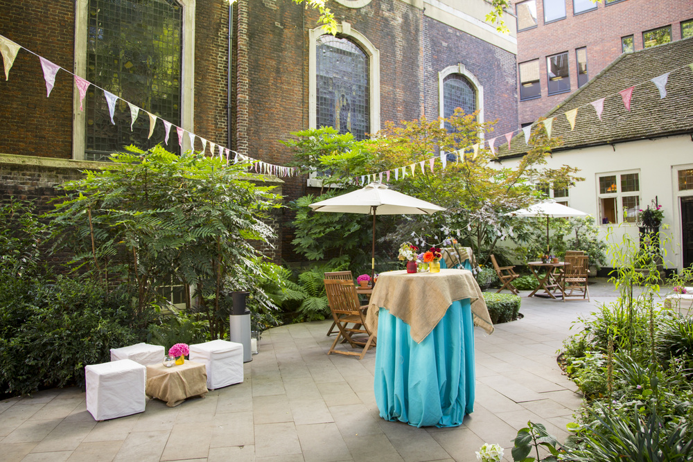 Garden blue table