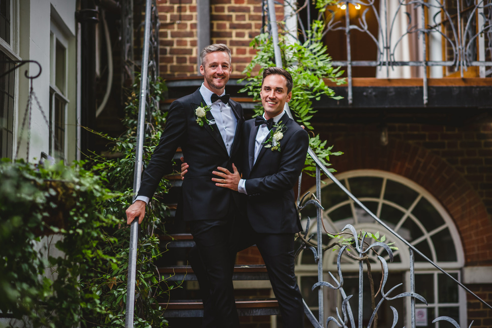 Same sex wedding couple