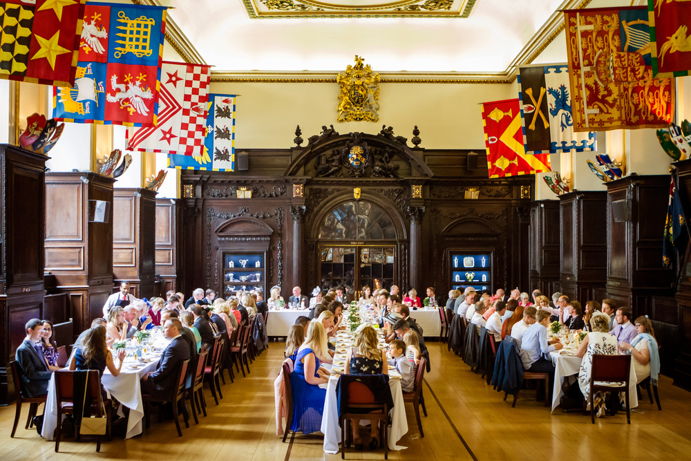 Hall top table and sprigs